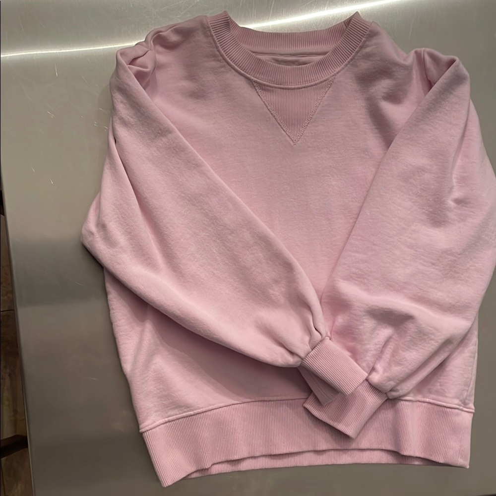 Rebecca Minkoff Light Pink Crew Neck Sweatshirt